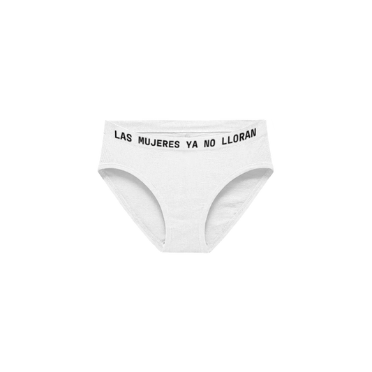 Las Mujeres Ya No Lloran Briefs - White